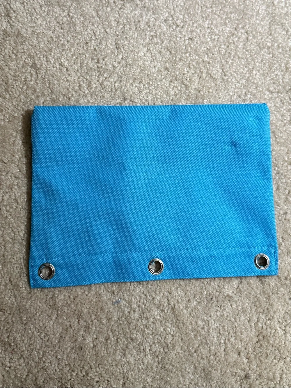 enday blue double zipper pencil pouch